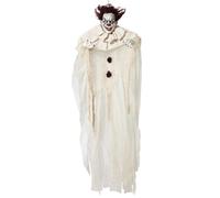 Décoration À Suspendre Clown Tueur 130 Cm Blanc