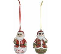 Décoration à suspendre DKD Home Decor Noël résine (2 pcs) (4.5 x 3 x 7 cm)