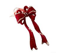 Décoration à suspendre en acrylique pour sapin de Noël et événement saisonnier avec design et méthode de suspension facile (longue rosette)