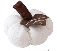 Décoration à suspendre en forme de citrouille tricotée pour la récolte d'automne et les fêtes de Thanksgiving avec tissu en polyester doux et boucle pratique pour une présentation saisonnière facile