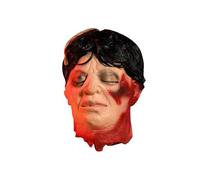 Décoration à suspendre en forme de tête coupée, accessoires de pendentif en latex grandeur nature, avec perruque, costume, décoration d'extérieur (V) Hyf828 (rouge, 30 cm)