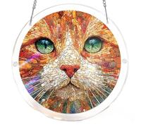 Décoration à suspendre en vitrail multi-usages attrape-soleil Puzzle Capturer la lumière du soleil ameublement Nature Art Cadeau
