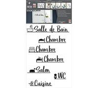 Décoration adhésive STICKERS DECO 48x68cm - PIECES DE LA MAISON