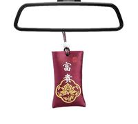 Décoration amulette chinoise classique - Collier bouddhiste en sel spirituel | Talisman spirituel coloré | Pochette de sel spirituel | Mots de bénédiction chinois spirituel pour étude, bureau, tiroir