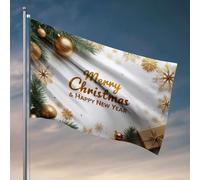 Décoration amusante pour bar, joyeux Noël et bonne année. Drapeau pour décoration de chambre d'homme (30 x 45 cm)