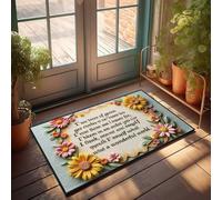 Décoration amusante pour cadre floral de bar : un monde merveilleux de beauté de la nature paillasson drôle décoration de bar vintage décoration et accessoire de cuisine (65 x 90 cm)