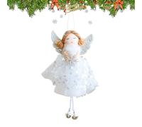 Décoration Ange avec Clochettes - Ornement de Noël Ange,Pendentif Mignon pour Fête Familiale Décoration Intérieure Hiver Porte Fenêtre