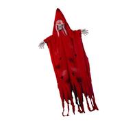 Décoration animée de spectre squelette avec œil lumineux activé par le son, accessoires d'Halloween étranges pour extérieur et intérieur
