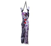Décoration animée de spectre squelette avec œil lumineux activé par le son - Accessoires d'Halloween étranges pour extérieur et intérieur - Décoration d'Halloween activée par le son
