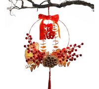 Décoration Année Dragon - Pendentif LED pour Nouvel An chinois, ornement suspendu en ABS éclairé | Fournitures lumineuses pour crochets de porte et fenêtre pour la décoration de la maison de fête