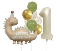 Decoration Anniversaire 1 An Garcon, Ballons de décoration pour l'anniversaire d'un dinosaure de 1 an, ballons en aluminium pour dinosaures, Ballon Anniversaire 1 An, Deco Anniversaire Garcon Fille
