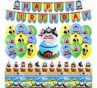 Decoration Anniversaire,33Pièces Fournitures de Fête sur le Thème du Jeu, Déco Anniversairedes, Ballons d'anniversaire,des Nappe,Bannière de Joyeux Anniversaire,Topper de Gâteau Décorations