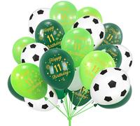 Decoration Anniversaire Ballon de Football 11 ans,15pcs 12 Pouces 11 ans Ballons Anniversaire de Fête,Fête d'anniversaire Amoureux du Football Decoration