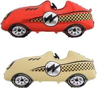Decoration Anniversaire Cars, 2pcs Folienballon Cars, Ballon Car, Ballons en Aluminium pour Voiture de Course, Voiture Ballon Anniversaire Garcon, Ballons Aluminium Fête Voiture