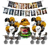 Decoration Anniversaire Dinosaure Dinosaure Décorations D¿Anniversaire Jurassic Thème Fête Fournitures Enfants Dête D¿Anniversaire Bannière Latex Ballon Gâteau Décoration 60pcs
