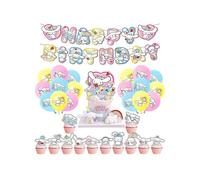 Decoration Anniversaire Sanrio Décoration Anniversaire Cinnamoroll Ballons de Fête Sanrio Ballons Anniversaire Sanrio Décorations de Gâteaux Sanrio Bannière Anniversaire Sanrio Déco Anniversaire