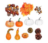 Décoration artificielle pour l'automne avec glandes et feuilles