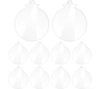 Décoration artisanale à suspendre avec boules en acrylique transparent pour idées de Noël créatives (1#)