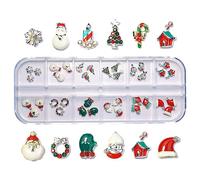 Décoration artistique Chapeaux de Père Noël Flocon de neige Art Strass Fournitures Ongles Chaussures Vêtements Ornements