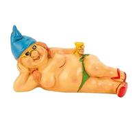 Décoration Artistique De Gobelin De Jardin, Statues Drôles Et Coquines De Nain De Jardin De Nain Qui Pisse, Décorations Pour Fournitures De Jardin De Maison, Statues De Nain Nu(Fille de plage)