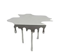 Décoration artistique miroir, artisanat en forme de gouttelettes d'eau, finition réfléchissante en acier inoxydable avec brillante, décoration de table au design moderne, catégorie maison, aff