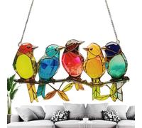 Décoration Attrape-Soleil | Pendentif Décoratif Maison en Acrylique 2D,Ornement de Perchoir pour Oiseaux à Suspendre au Mur,pour fêtes, Arbre, Salon, Chambre, Balcon, Jardin, Plage