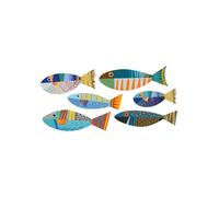Décoration auto-collante 6 poissons