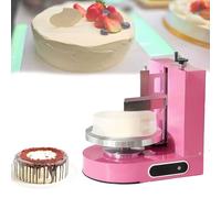 Décoration automatique de la machine à glaçage pour gâteaux, épandeur de beurre de crème électrique, glaçage, lissage convient pour 4 à 12 pouces S., rose