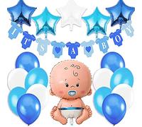 Décoration Baby Shower Garçon Fête de Naissance. It’s a Boy Banderole C’est Un Garcon Banniere +1 XXL Baby Boy Bébé Garçon Aluminium