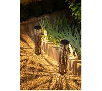 Decoration Balise solaire GALIX G4465 - 20 lumens - A visser ou a planter - H70cm - Blanc Chaud