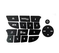 Décoration Bande Garniture Car Button Repair Stickers Black Audio Button Repair Decal Stickers Accessories For Twingo For Clio And For Megane 2009-2011