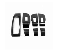 Décoration Bande Garniture Moulage Autocollant Décoration Intérieure Pour Mazda 3 2019 2020 2021 2022 2023 LHD Bouton Commutation Fenêtre Voiture(Le noir)