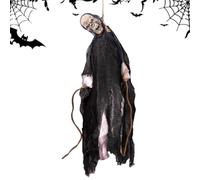 Décoration - Blague squelette lumineuse - Accessoires fantômes balançoires d'Halloween - Pour intérieur et extérieur, jardin, terrasse, pelouse, chemin, maison, porte d'entrée