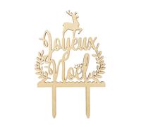 Décoration bois gâteaux Joyeux Noël Scrapcooking