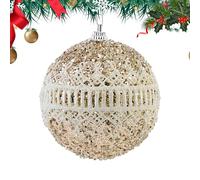 Décoration Boule de Noël | Boules à Paillettes Incassables 8cm | Décoration de Fête et Réception | pour Bureau École Hôtel Maison Appartement Dortoir