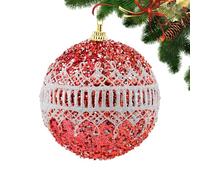 Décoration Boule de Noël - Boules de Noël à Suspendre 8cm à Paillettes,Décoration de Fête et Réception,pour Photographie Maison École Hôtel Appartement Dortoir