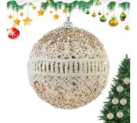 Décoration Boule de Noël - Boules de Noël à Suspendre 8cm à Paillettes | Décoration de Fête et Réception | pour Photographie Maison École Hôtel Appartement Dortoir