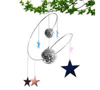 Décoration Boule Disco - Attrape-Soleil Style Plus réflecteur de lumière avec étoiles pour fenêtre, Voiture et Jardin pour intérieur et extérieur Effet Brillant Accessoire Maison Pro Kit
