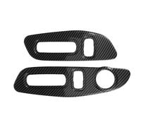 Décoration Bouton voiture Compatible Avec CR-V 2022 2023 Autocollants De Boutons De Réglage De Siège En Fiber De Carbone, Couverture De Panneau De Décoration,