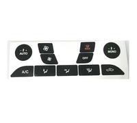 Décoration Bouton voiture Compatible Avec Pour Focus 1999 2000 2001 2002 2003 2004 2005 Kit D'autocollants De Réparation De Bouton A/C Intérieur De Voiture