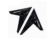 Décoration Bouton voiture Compatible Avec Tesla Pour Model 3 2021 2022 Caméra Flancs Voiture Côté Aile Panneau De Protection Couverture Spoiler Couverture(Bright black)