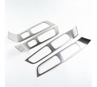 Décoration Bouton voiture Compatible Avec Volvo Pour XC60 S60 V60 Cadre De Bouton De Levage De Verre De Fenêtre D'accoudoir De Porte De Voiture LHD RHD, Garniture Autocollante De Décoration(4 pcs)