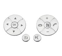 Décoration Boutons Compatible Avec Benz Pour LK Pour X204 2008-2012 Pièces Détachées Autocollant Pour Bouton De Volant Accessoires D'intérieur