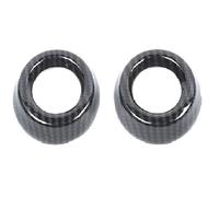 décoration cadre Pour Dodge Pour Nitro 2007-2012 ABS Voiture Porte Audio Klaxon Garniture Anneau Autocollant Accessoires Intérieurs(Motif fibres carbone)