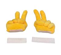 Décoration Casque Peluches Amusantes en Forme de Geste Rigolo