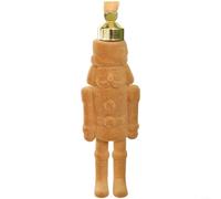 Décoration casse-noisette floquée à faire soi-même pour sapin de Noël et fenêtre intérieure, fabriquée à partir de plastique pour une utilisation saisonnière (jaune terreux)