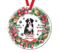 Décoration Céramique Sapin De Noël Couronne Au Paradis Fournitures Tu As Été Mon Adieu Le Plus Difficile Personnalisé Décoration Sapin De Noël Élégant Céramique Ornement pour Artisanat Mur