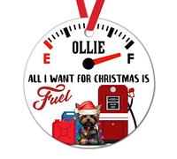 Décoration Céramique Sapin De Noël Tout Ce Que Je Veux, C'est Un Chien. Personnalisé Décoration Noel Élégant Ornement Céramique pour Mur Balcon Artisanat