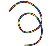 Décoration Cerf-volants -HQ- Spirale arc-en-ciel MULTI-COLOUR G