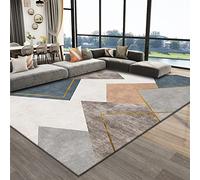 Decoration Chambre Fille ado Design géométrique Bleu Marron Beige accesoire Chambres Tapis du Salon 100x160cm